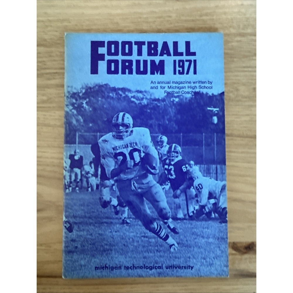 Michigan Technological University Football Forum 1971 Phamphlet/Play Book